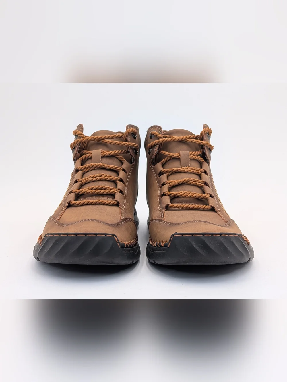 Salkin Genuine Leather High-Top Boots Sz Men 9|Women 10.5 Rope-Lace Comfort Sole
